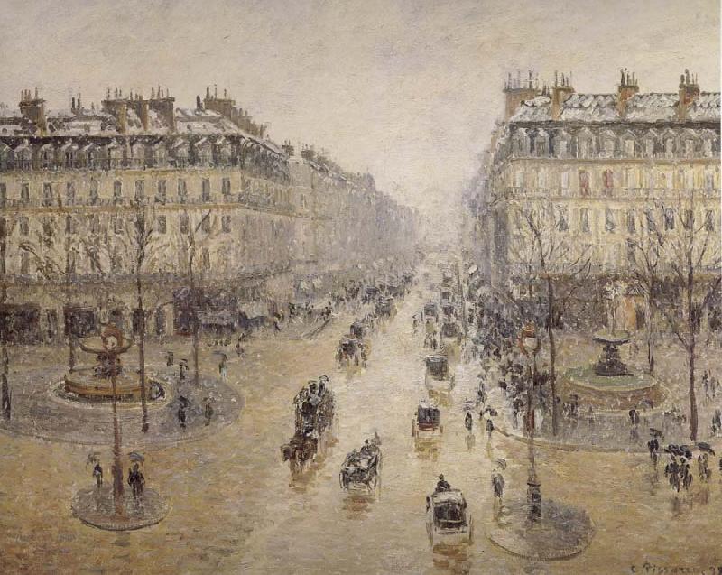 Camille Pissarro Paris-s opera house street